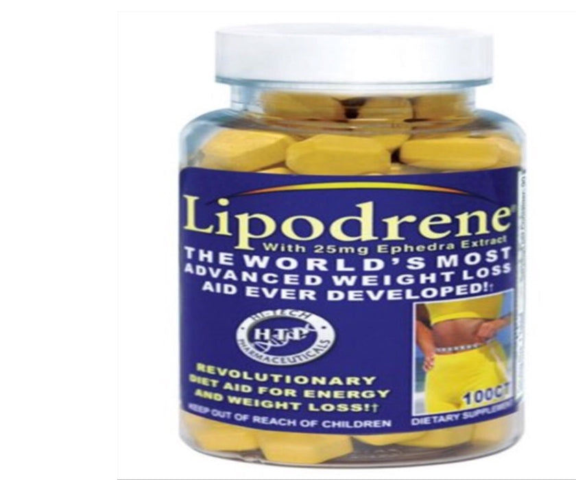 Hi-Tech Pharmaceuticals Lipodrene Ephedra 100 Tablets