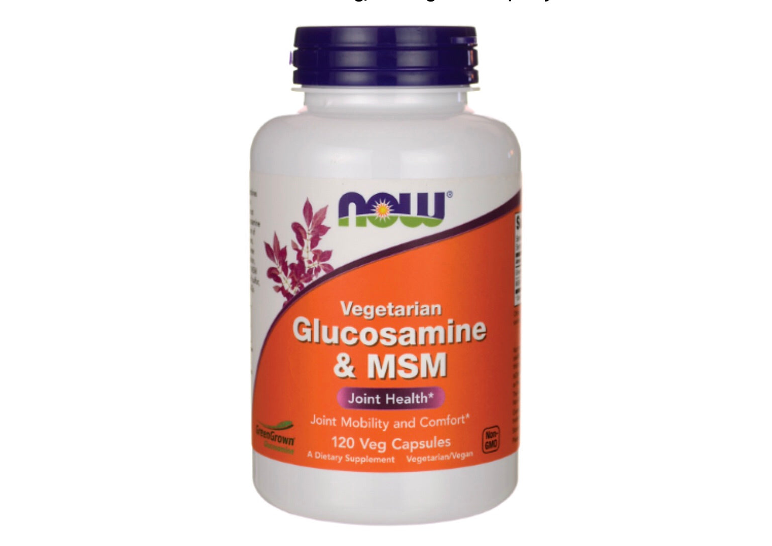 NOW Foods Vegetarian Glucoasmine & MSM Joint Health Support, 120 Ct