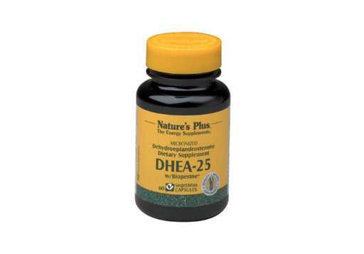 Nature's Plus DHEA-25 with Bioperine 60 Vegetarian Capsules