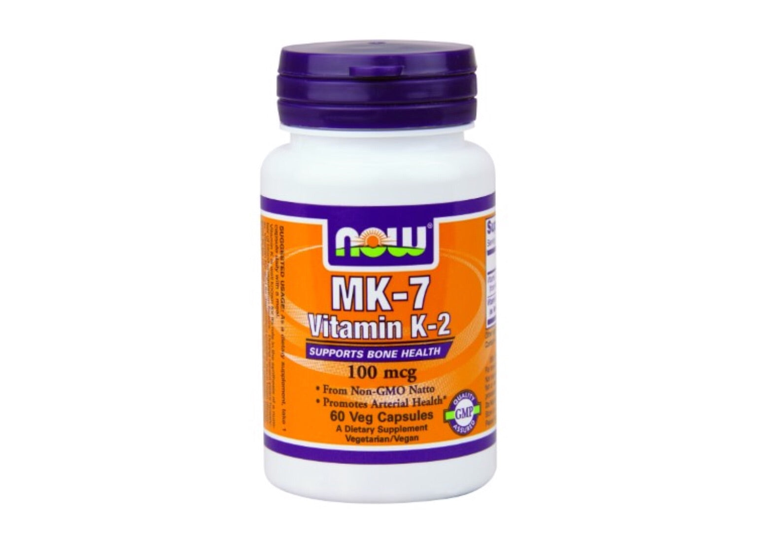 NOW Foods MK-7 Vitamin K-2 Veget