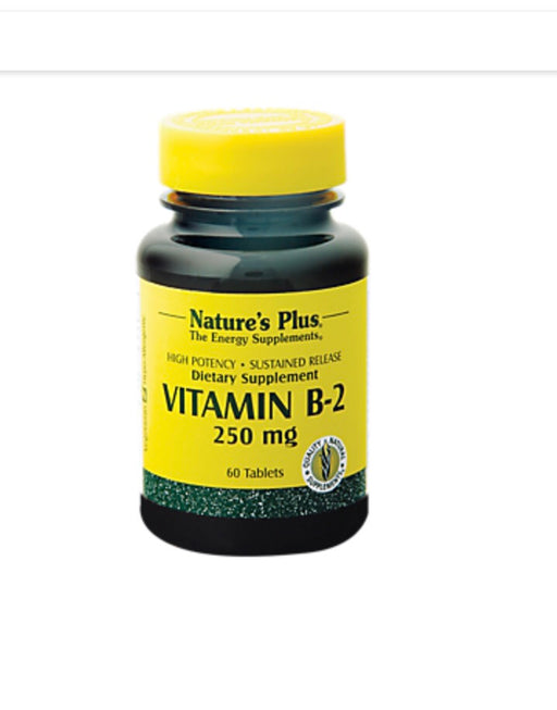 Natures Plus Vitamin B-2 250mg Time Release  60 Sustained Release Tablet