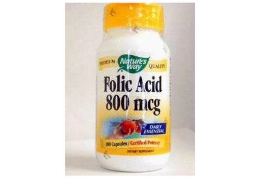 Nature's Way Folic Acid 800 mcg, 100 Ct