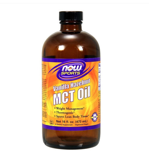Now Foods Vanilla Hazelnut MCT Oil 16 fl oz Liquid