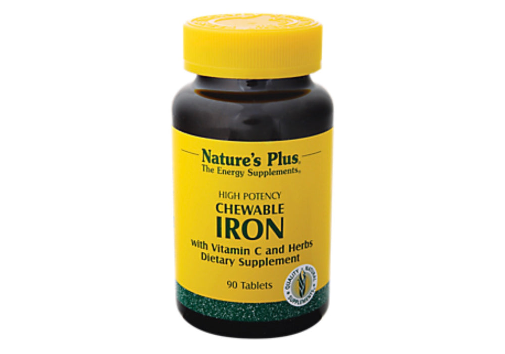 Natures Plus Iron With C Herbal Formula 90 Chewable