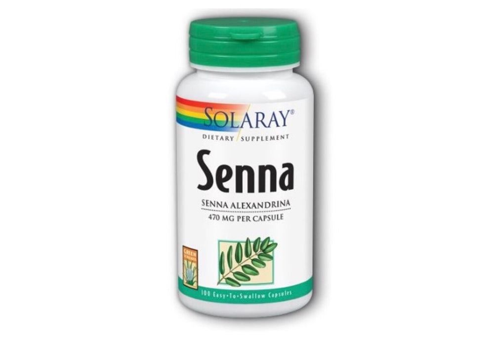 Solaray Senna Capsules 470mg, 100 VegCaps