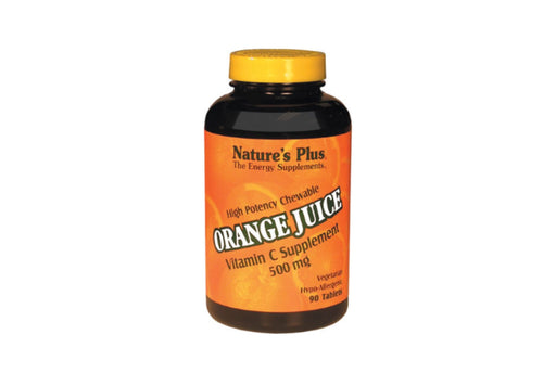 Nature's Plus Orange Juice Chewable Vitamin C 500 mg 90 Tabs