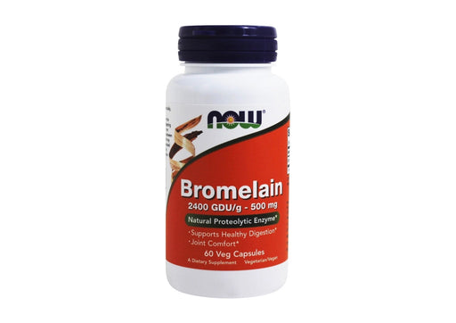 Now Foods Bromelain 2400 GDU/g 500 mg. - 60 Vegetarian Capsules