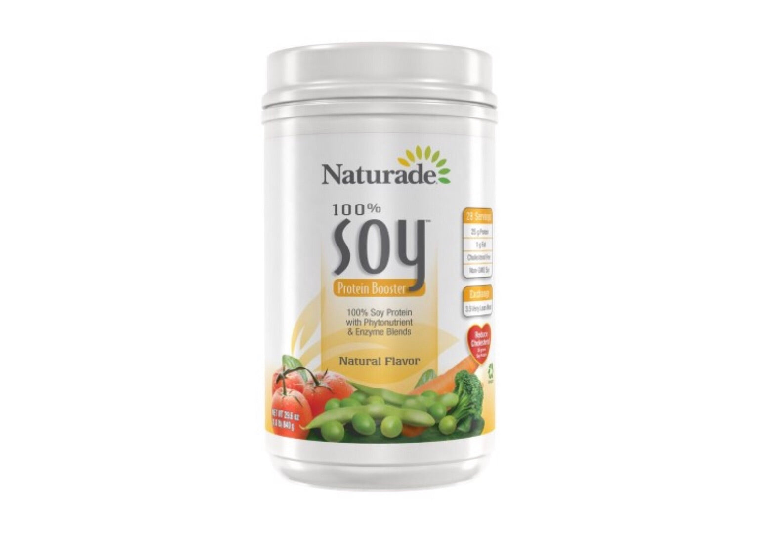 Naturade Soy Protein Booster, Natural Unflavored, 29.6 Oz