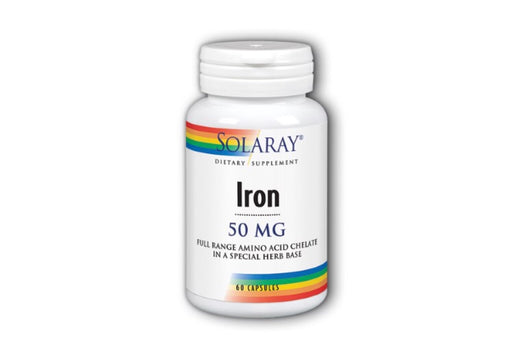 Solaray Iron 50 mg Capsules, 60 Ct
