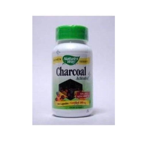 Nature's Way Activated Charcoal Capsules, 100 Caps.