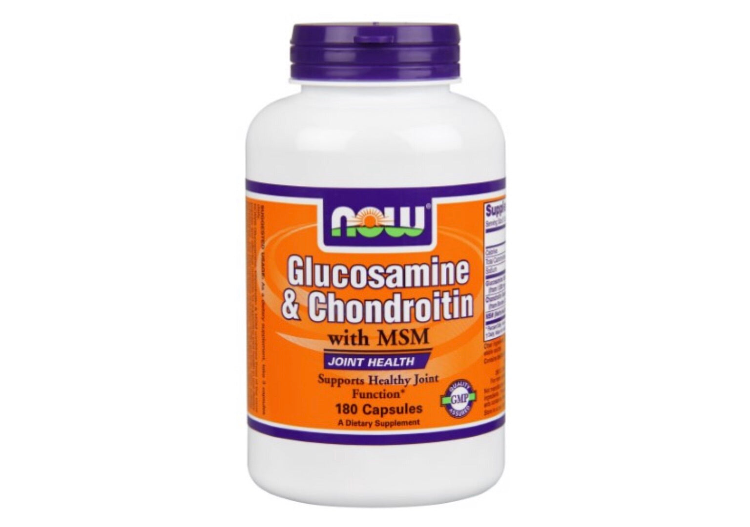 Now Foods Glucosamine 500/Chondroitin 400 Plus MSM - 180 Capsules