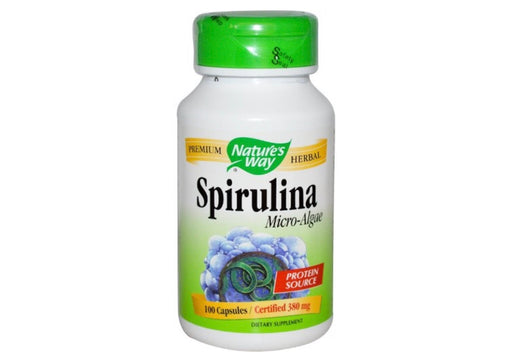 Nature's Way Spirulina Capsules, 380 Mg, 100 Ct
