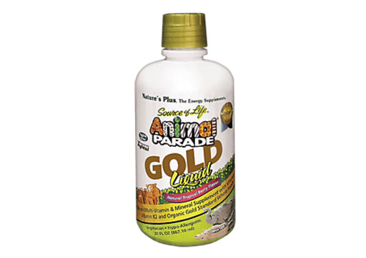 Nature's Plus Animal Parade Gold Children's Liquid Multi-Vitamin Chewables, Tropical Berry, 30 Fl Oz