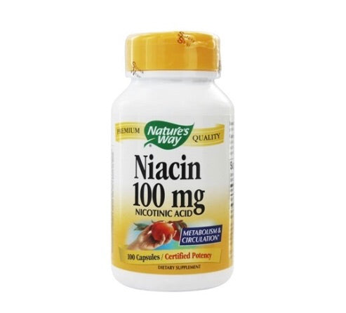 Natures Way Niacin 100 mg. - 100 Capsules