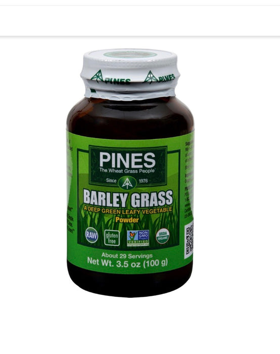 Pines International 100% Organic Barley Grass Powder - 3.5 oz