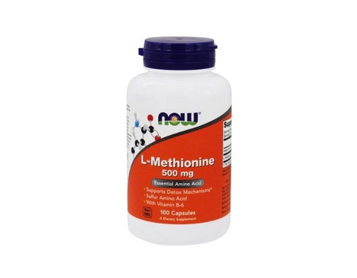 Now L-Methionine 500 mg + B6 10 mg 500 mg. - 100 Capsules