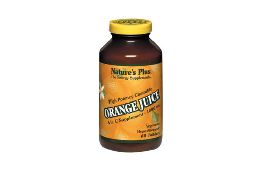 Nature's Plus Orange Juice Chewable Vitamin C 1,000 mg 60 Tabs
