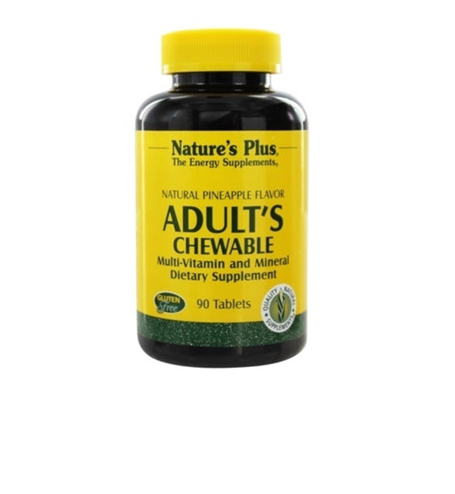 Nature's Plus Adult's Chewable Multi-Vitamin and Mineral, Natural Pineapple, 90 Ct