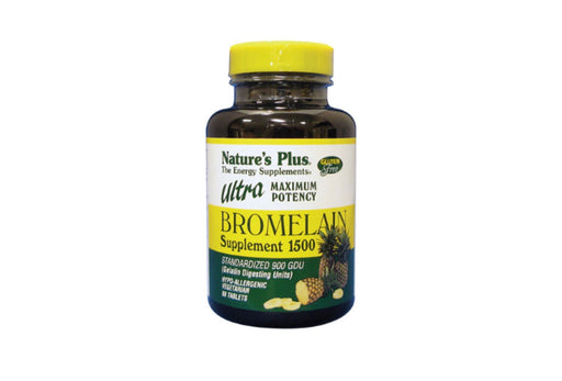 Nature's Plus Ultra Bromelain Supplement, Tablets, 60 Tablets