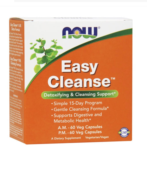 NOW Foods Easy Cleanse Detoxifying & Cleansing 15-Day Kit, 120 Ct