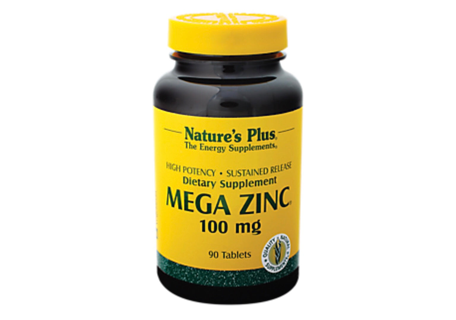 Natures Plus Mega Zinc 100mg Time Release 90 Tablets