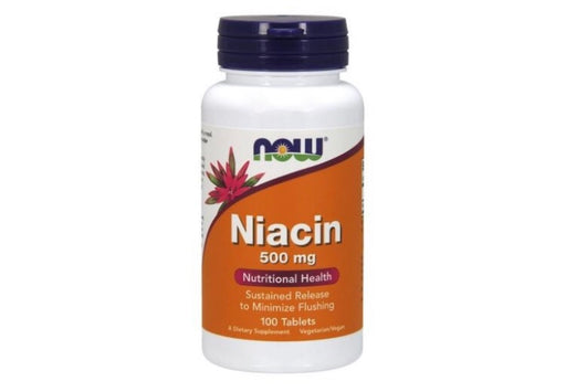 NOW Foods Niacin, 500mg, 100 Tablets