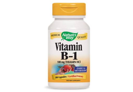 Nature's Way Vitamin B-1 100 mg Capsules, 100 Ct