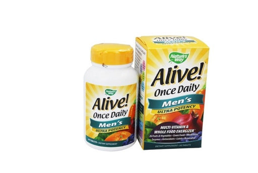 Nature's Way Alive! Once Daily Men's Ultra Potency Multivitamin Tablets, 60 Ct